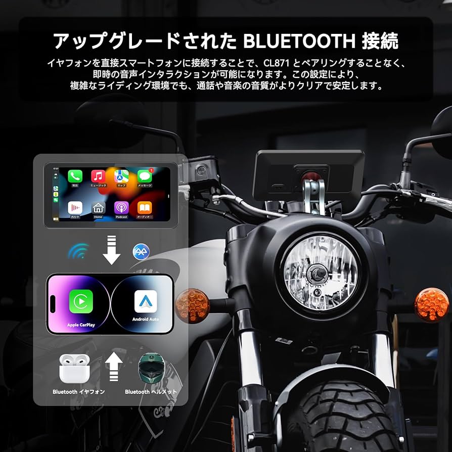 【新品】バイク スマートモニター 6.25インチ pedal CL872 Spedal CL872】バイク用「スマートモニター」決め手はアルミ製